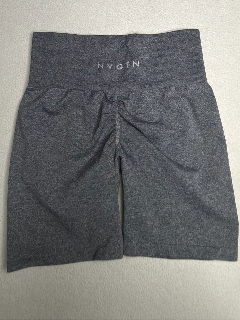 NVGTN Black Speckled Scrunch Seamless Shorts - Picture 4 of 10